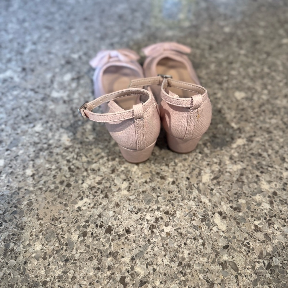 Monsoon Girls' Kids Pink Bow Shoes - UK10/US11 👠🌸 - Picture 4 of 4